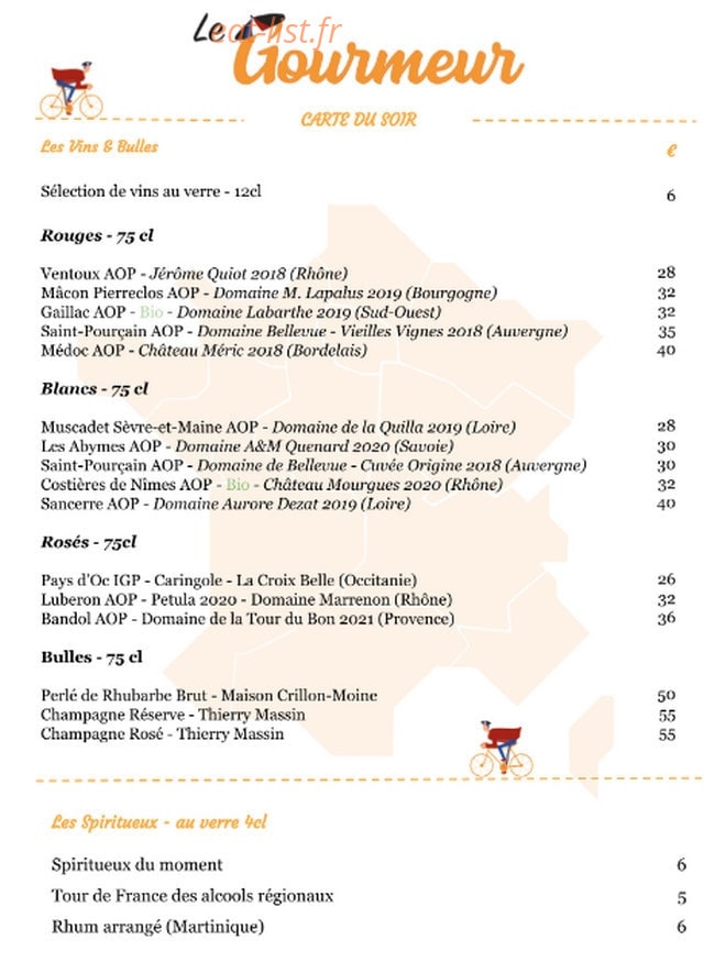 Le Gourmeur — carte page 3
