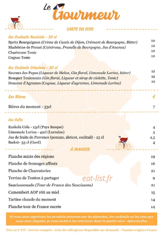Le Gourmeur — carte page 4