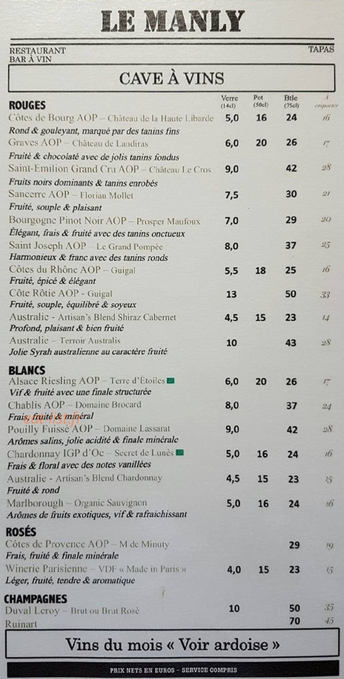 Le Manly — carte page 2