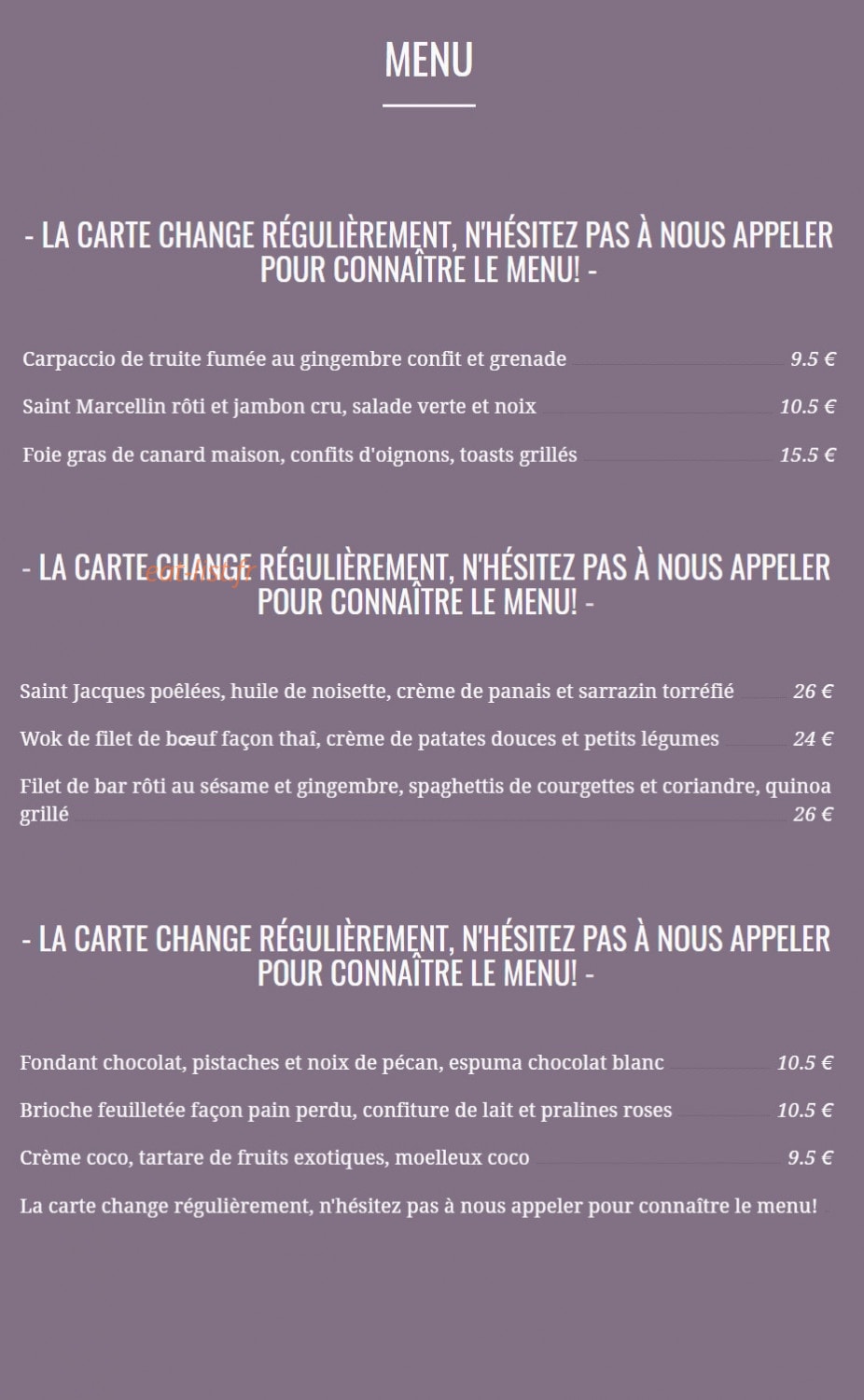 Le Marjolin — carte page 1