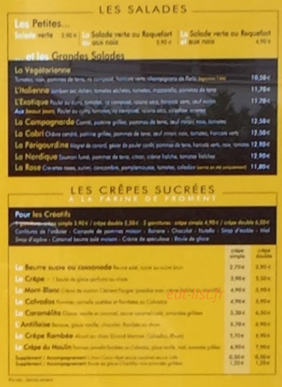 Le Moulin à Galettes — carte page 3
