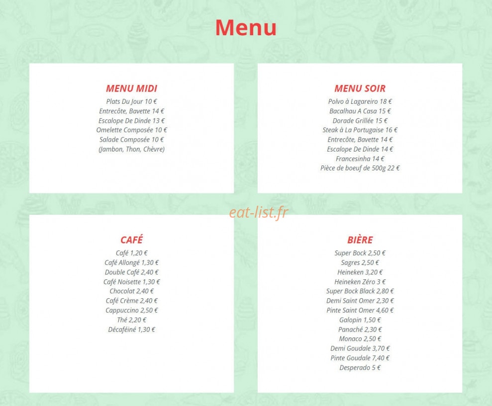 Le Petit à Petit — carte page 1