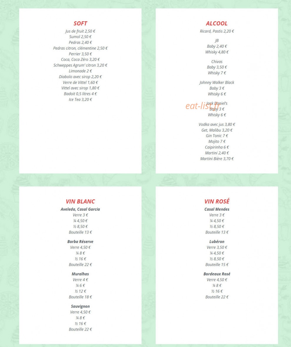 Le Petit à Petit — carte page 2
