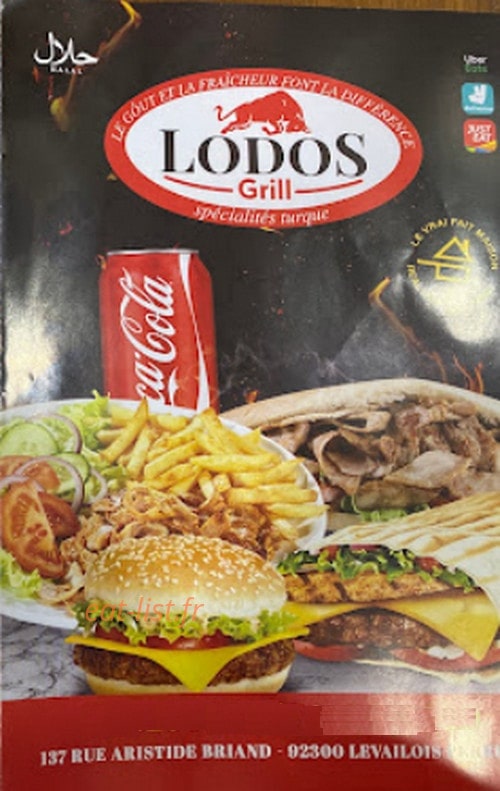 Lodos grill — carte page 1