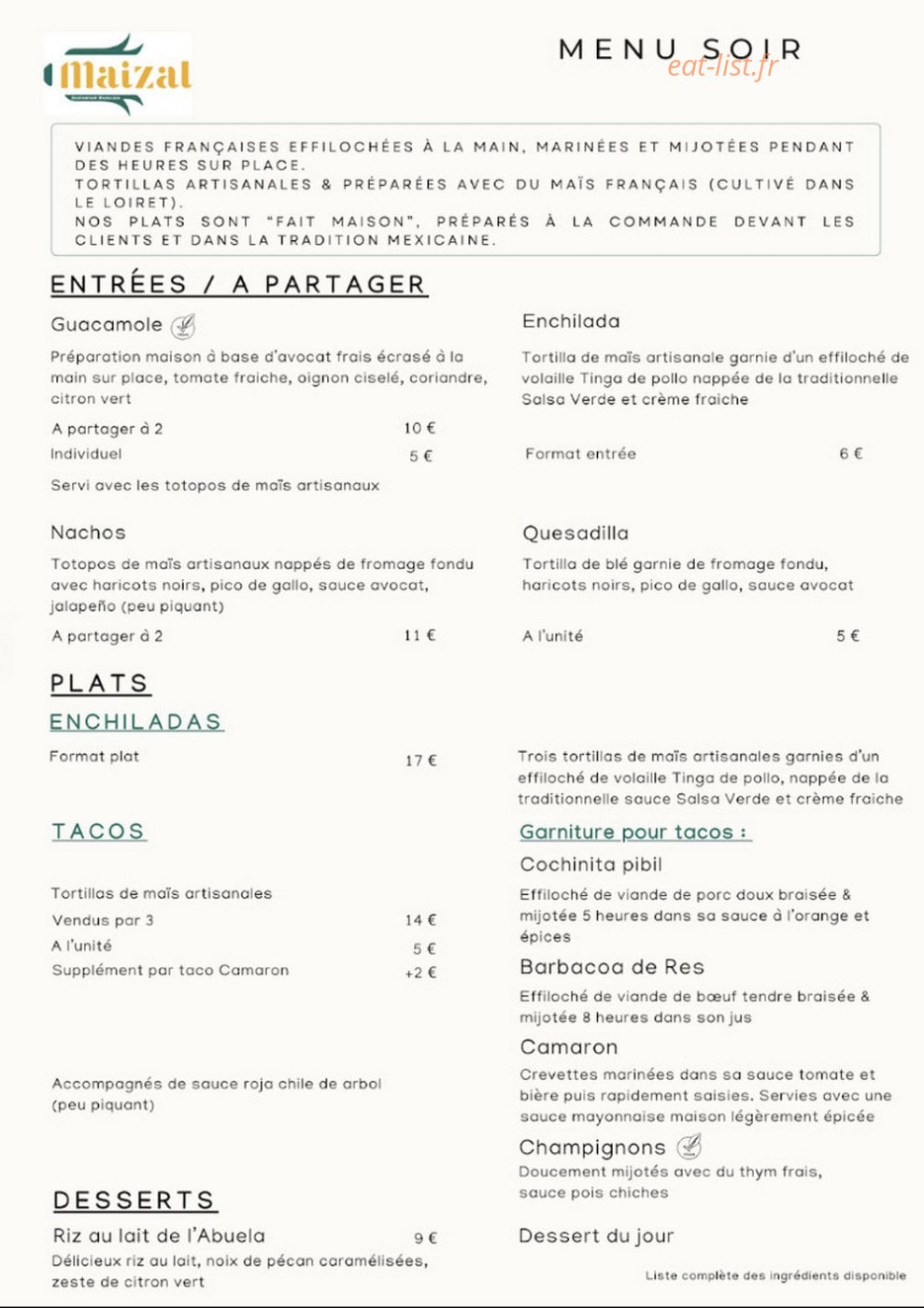 Maizal — carte page 1