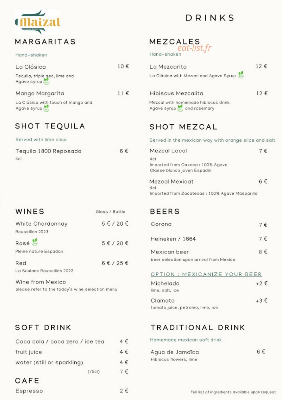 Maizal — carte page 3