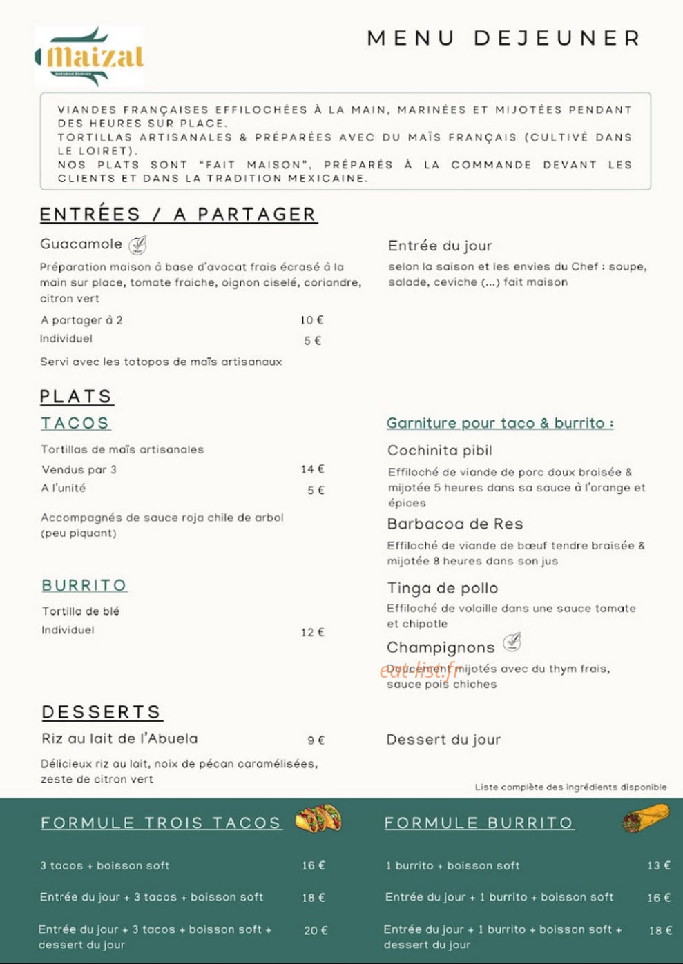 Maizal — carte page 2