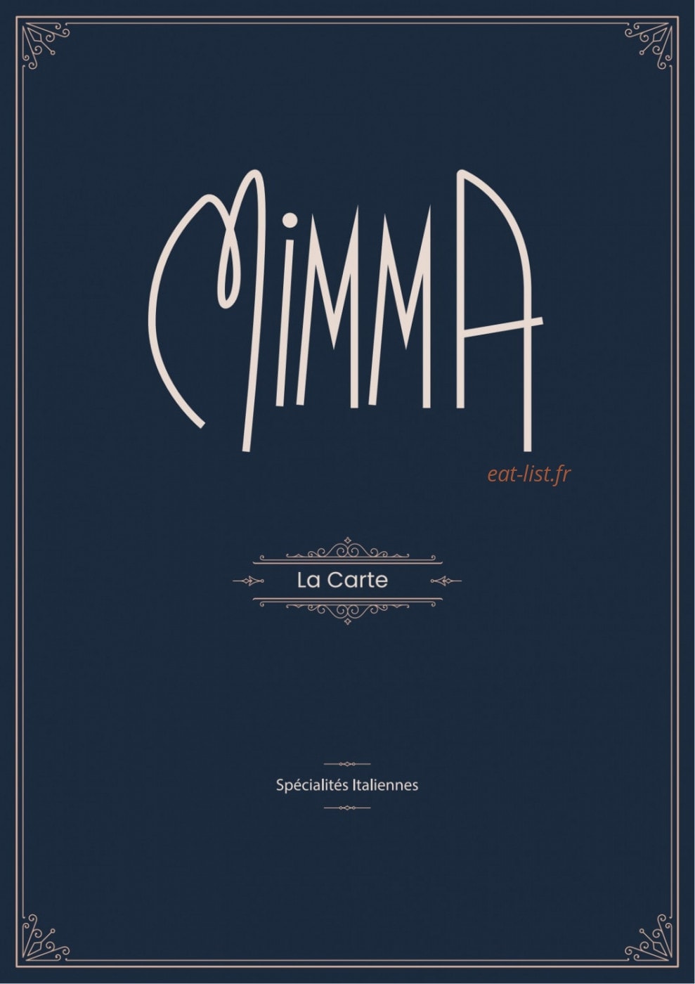 Mimma — carte page 1