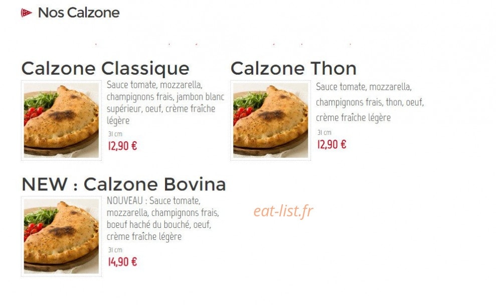 Mozz Art Pizza — carte page 3