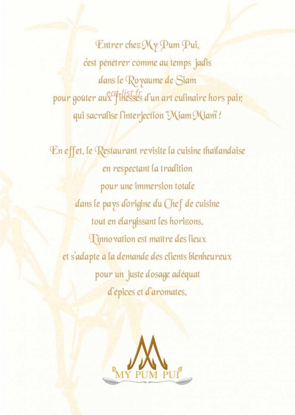 My Pum Pui — carte page 1