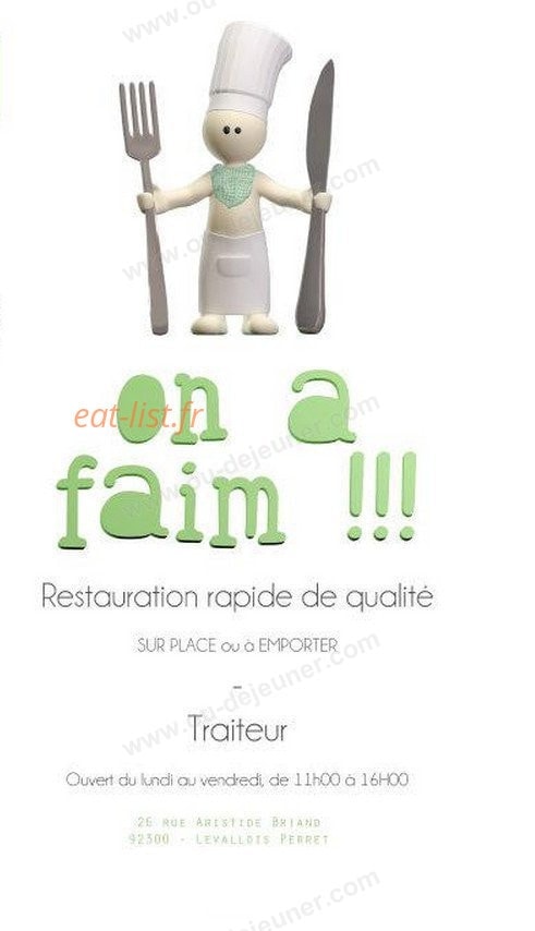On a Faim — carte page 1