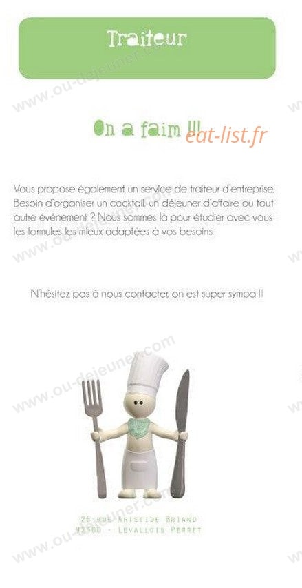 On a Faim — carte page 6