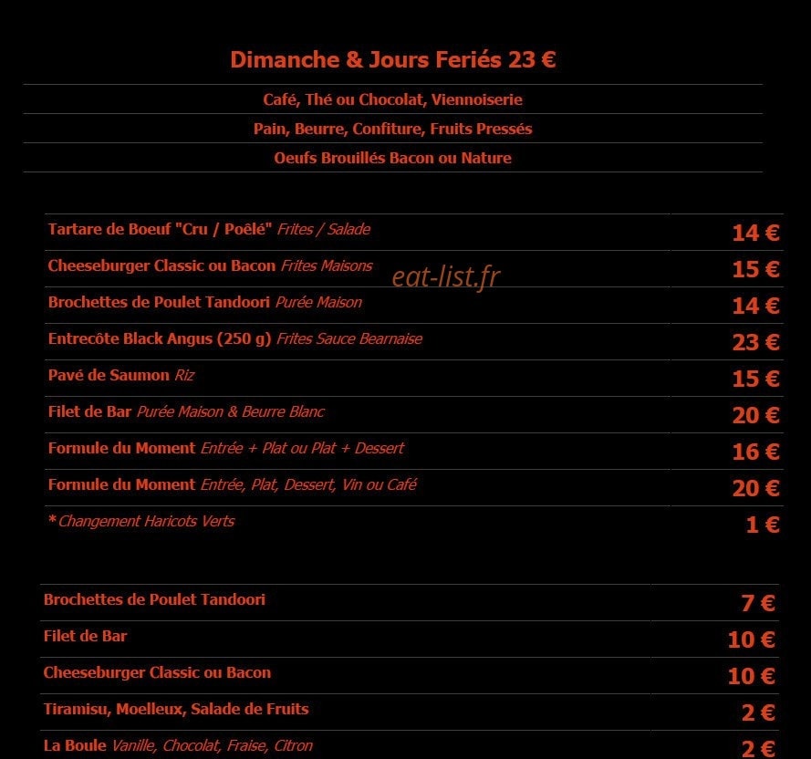Oresto Café — carte page 2