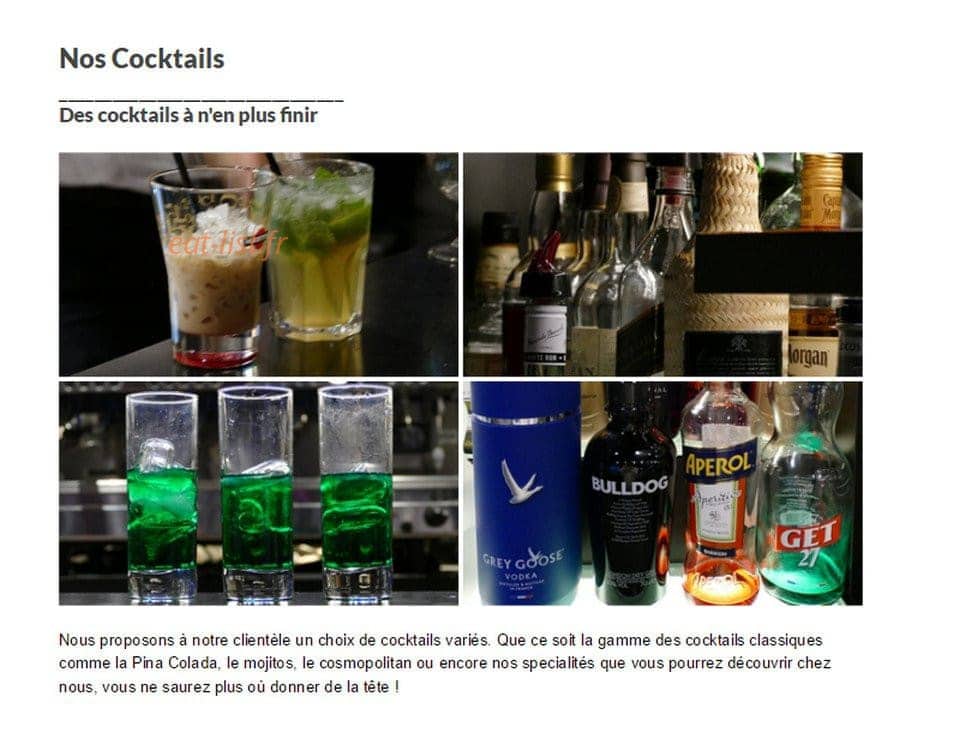 Oz Café — carte page 2