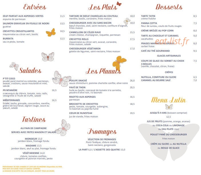 P'tit coco — carte page 2