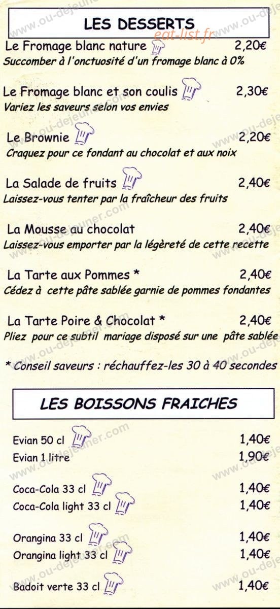 Passions saveurs — carte page 6