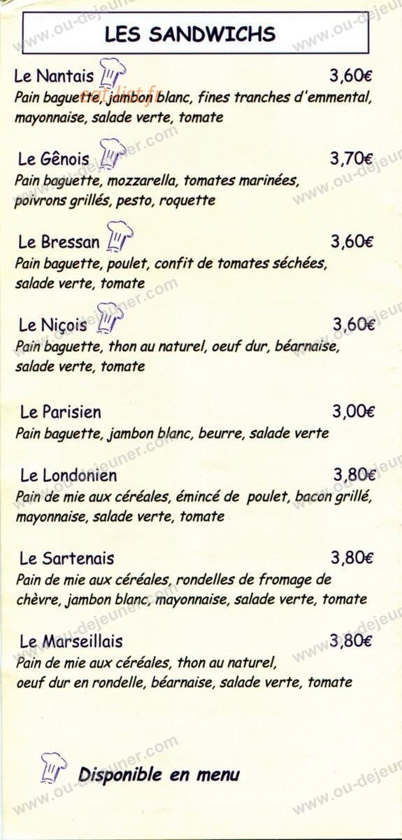 Passions saveurs — carte page 3