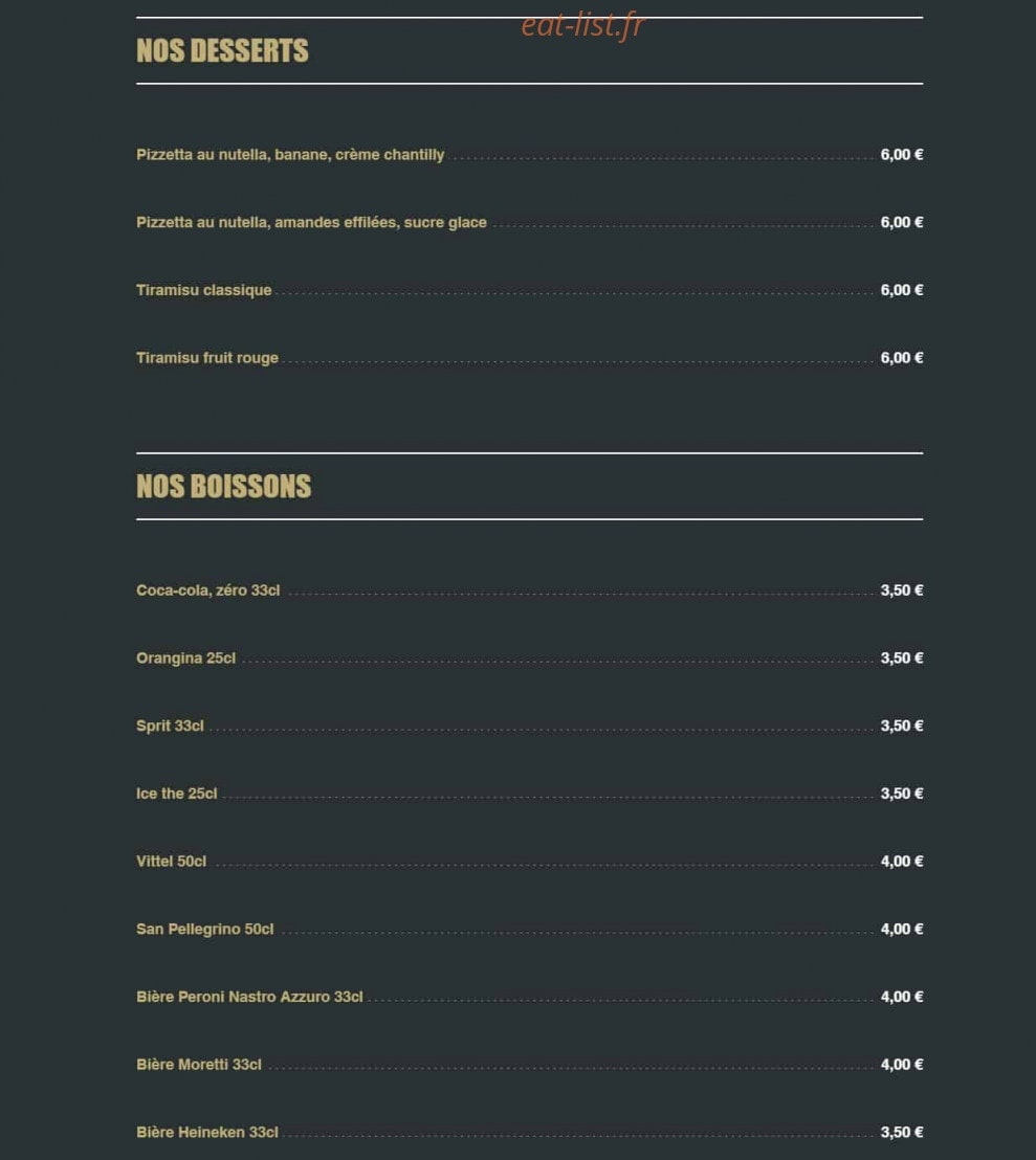 Pizzagram — carte page 4