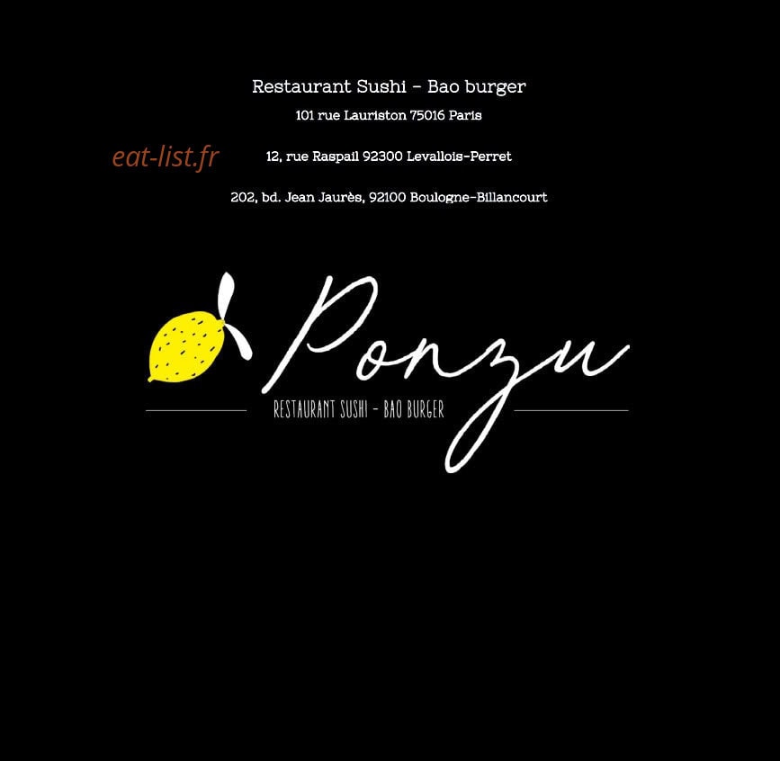 Ponzu — carte page 1