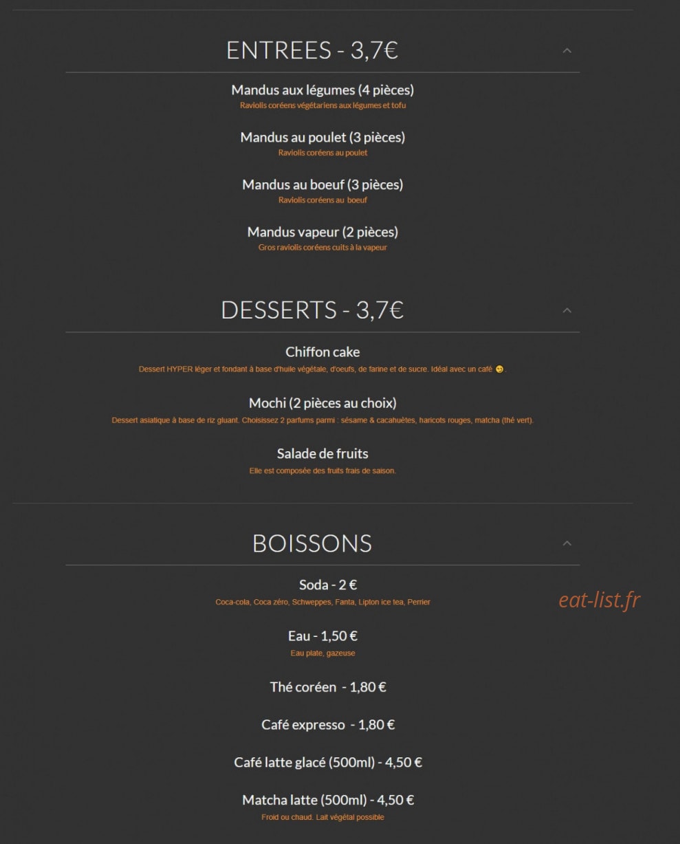 So bibim — carte page 2