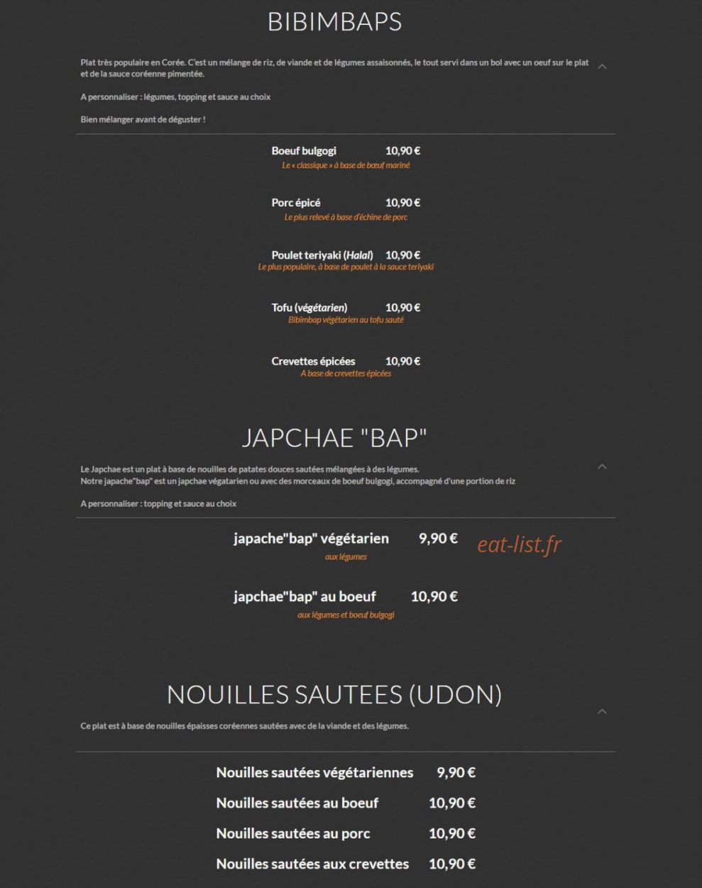 So bibim — carte page 1