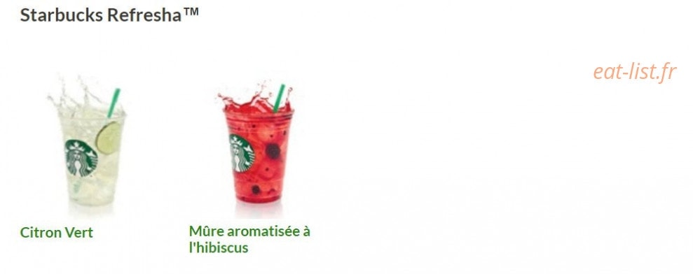 Starbucks coffee — carte page 11