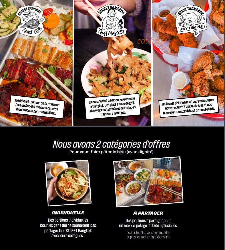 Street Bangkok — carte page 2