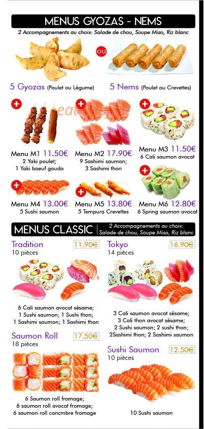 sushi rivay — carte page 4