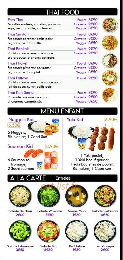 sushi rivay — carte page 6