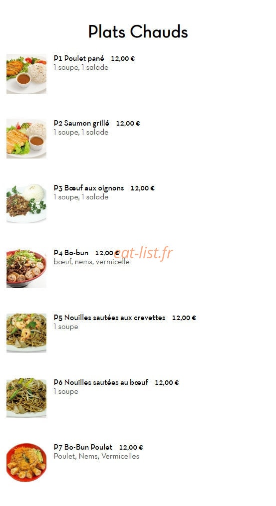Sushi YR — carte page 2