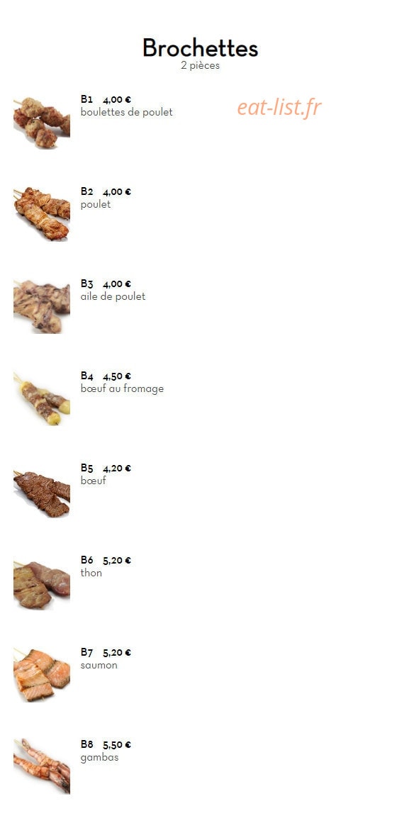 Sushi YR — carte page 9