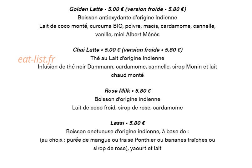 Carte et menu de The French Donuts à Levallois Perret — Les boissons chaudes pages 3