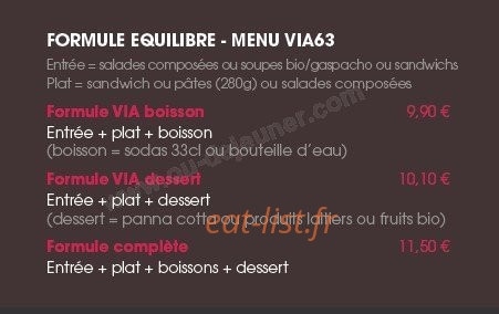 VIA 63 Le Numéro Ethico-Gourmand — carte page 3