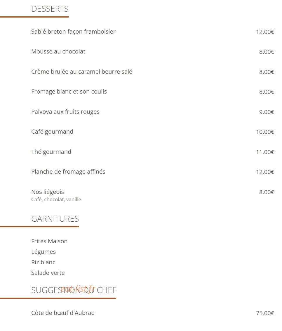 VineVieTable — carte page 2
