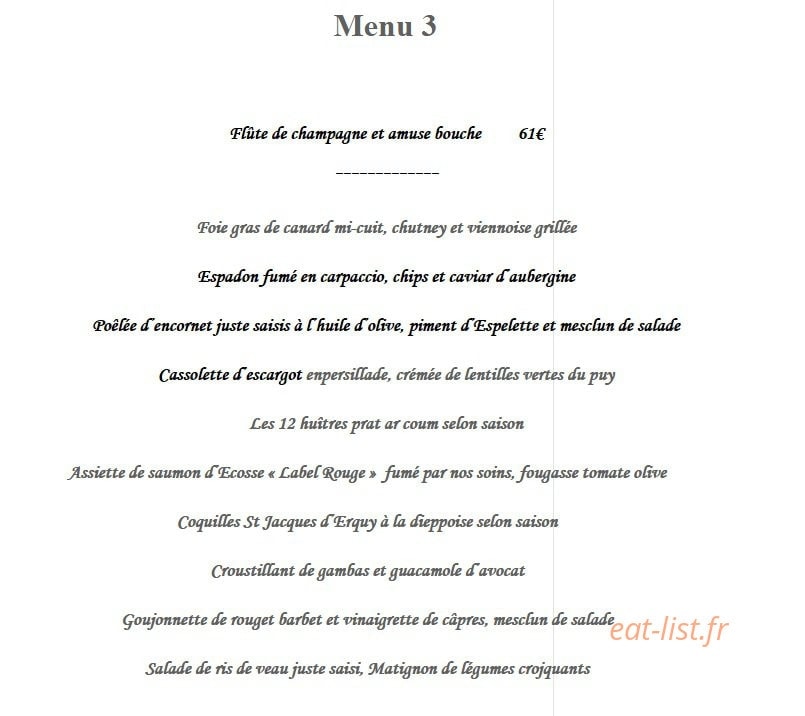 Auberge Garden — carte page 6