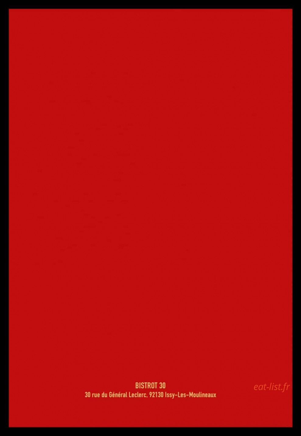 Bistrot 30 — carte page 8