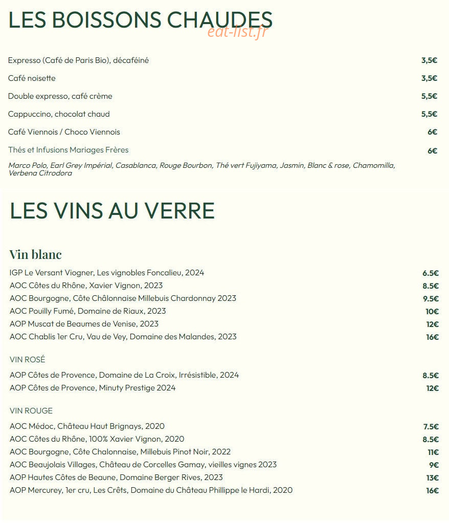 Bistrot Micheline — carte page 7