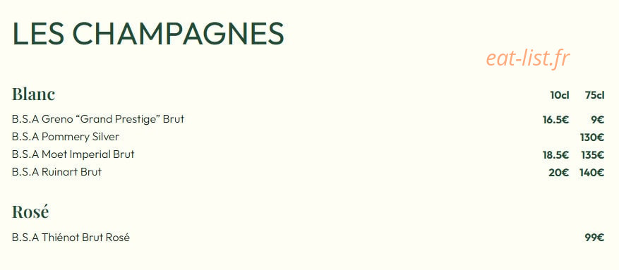 Bistrot Micheline — carte page 10