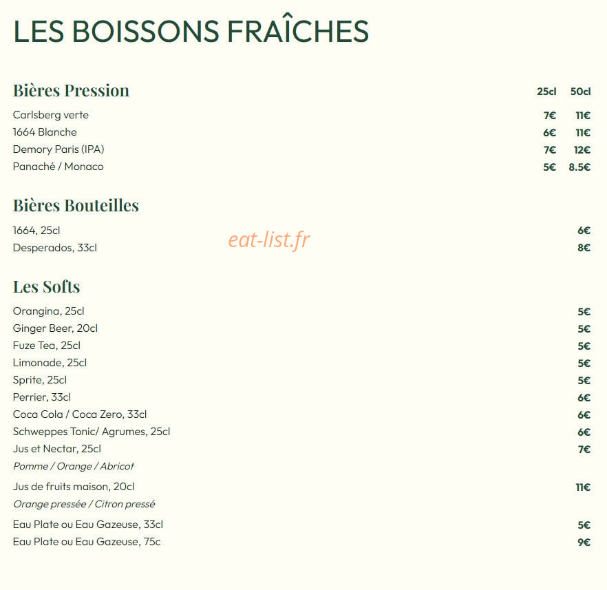 Bistrot Micheline — carte page 6