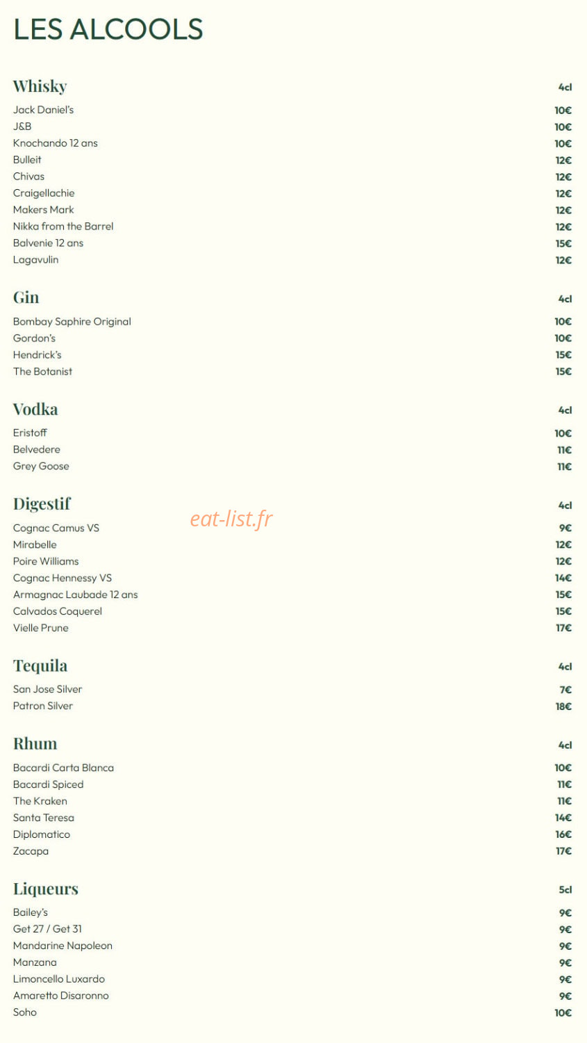 Bistrot Micheline — carte page 9