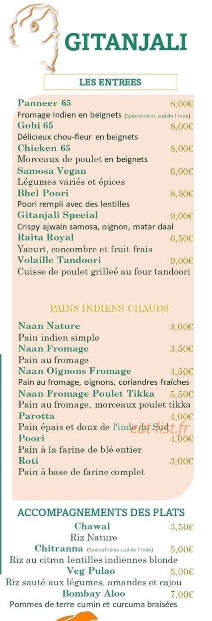 Gitanjali — carte page 1