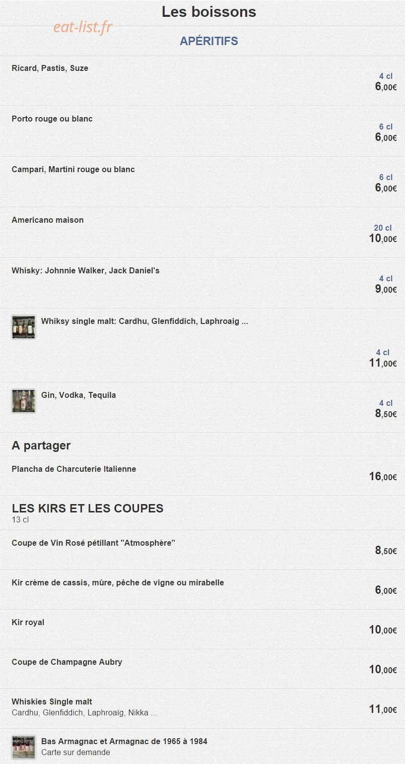 La salle à manger — carte page 4