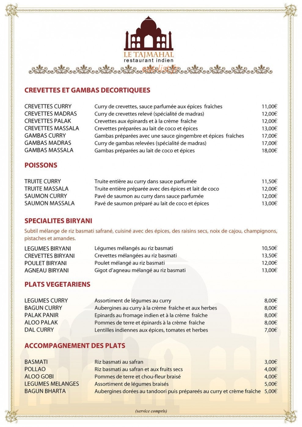 Le Taj Mahal — carte page 4