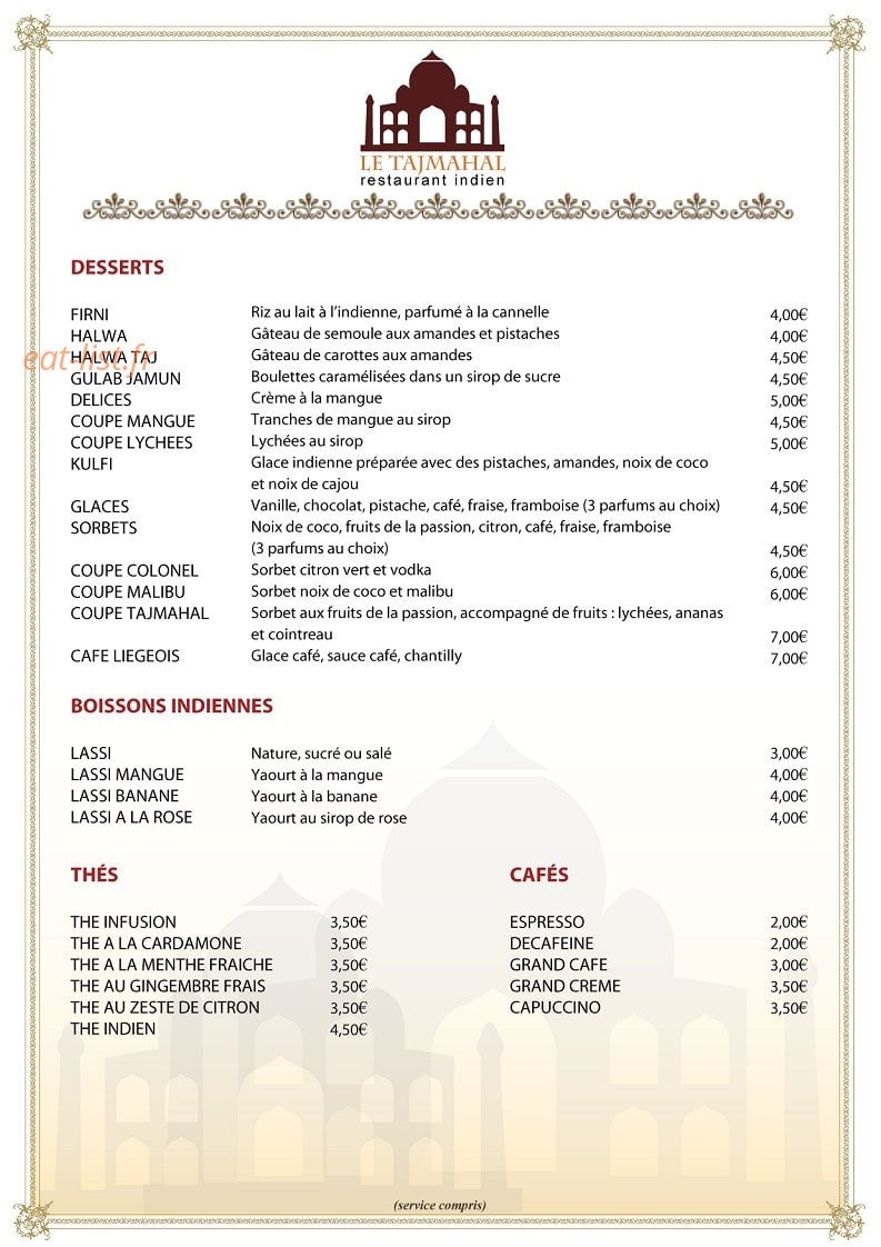 Le Taj Mahal — carte page 5