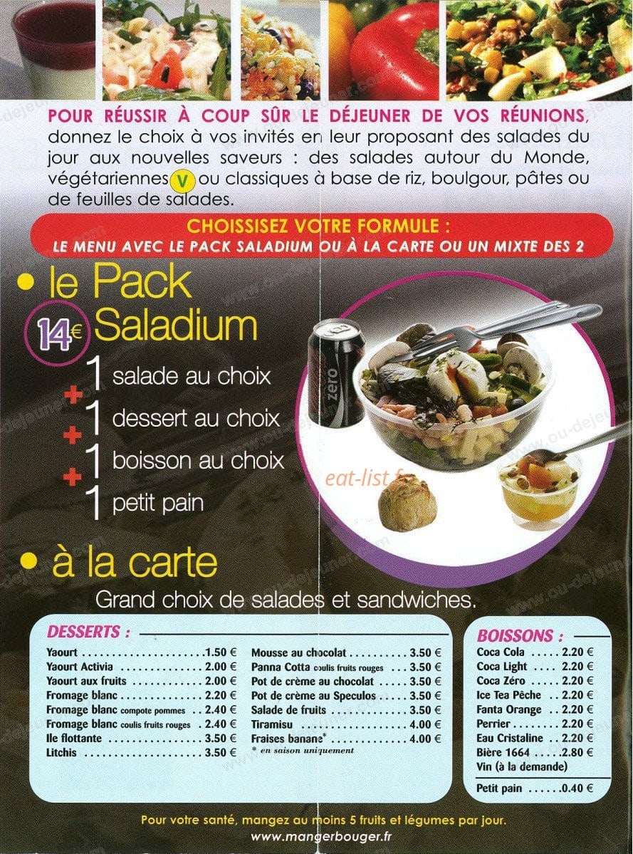 Saladium — carte page 5