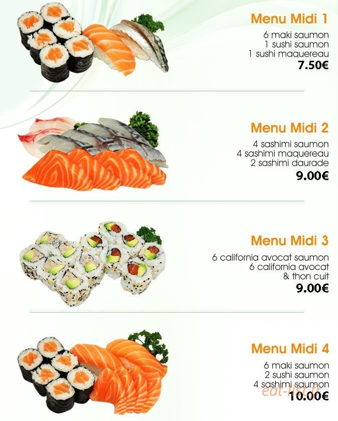 Cent Sushi — carte page 8