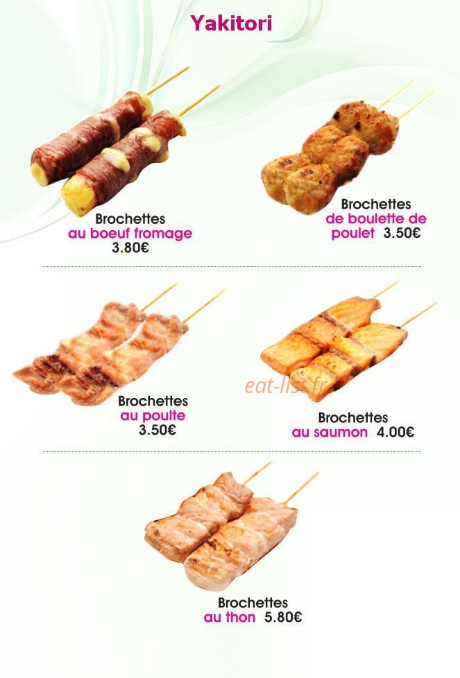 Cent Sushi — carte page 23