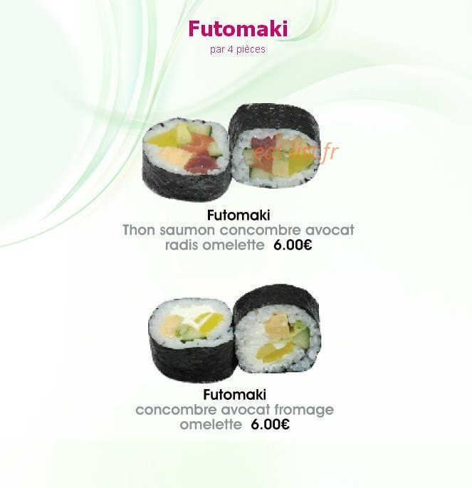 Cent Sushi — carte page 19