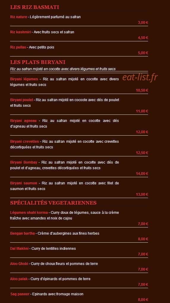 Etoile de l'Inde — carte page 6