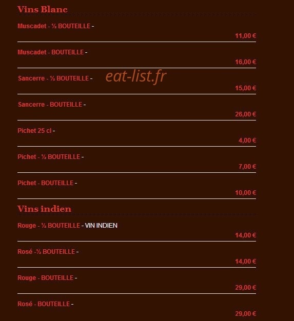 Etoile de l'Inde — carte page 9
